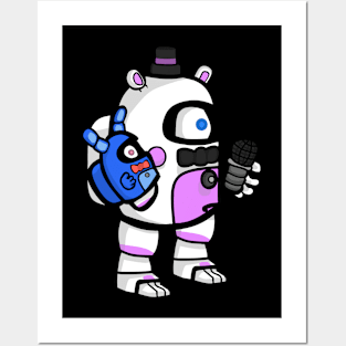 Fnaf Impostor Freddy T-Shirt (Among Us Meme ) - Fnaf - Sticker