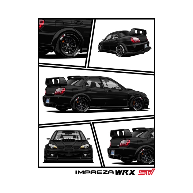 Impreza WRX STI Hawkeye Grey, JDM Car by T-JD