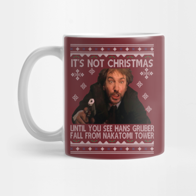 Die Hard Its Not Christmas Until Hans Gruber Falls From Nakatomi Tower Knit Pattern - Hans Gruber - Mug