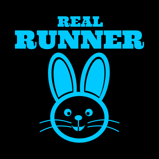 Real runner funny bunny running training. by MoodsFree