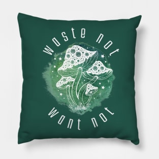 “Waste Not Want Not” Mushroom Pillow