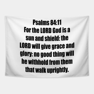 Psalm 84:11 - King James Version Bible Verse Typography Tapestry