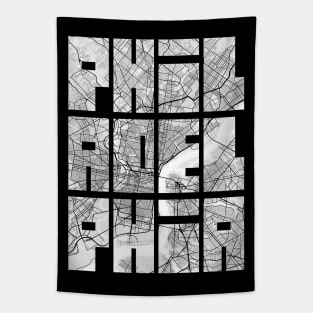 Philadelphia, USA City Map Typography - Light Tapestry