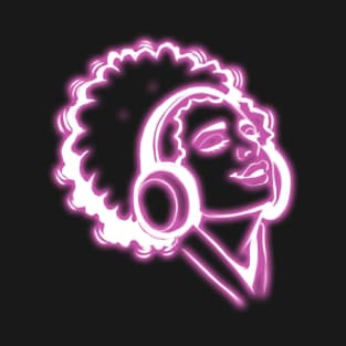 Woman with headphones T-Shirt