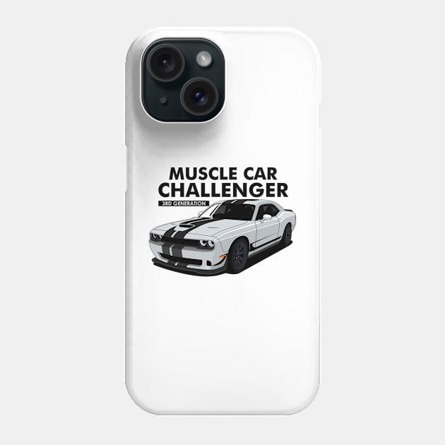 3rd Generation Challenger Muscle Car Phone Case by Turbo29