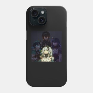 The smol Archon and the big Archons - Genshin Impact Phone Case