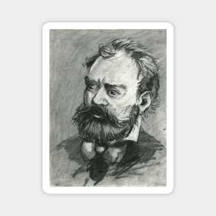 Antonín Dvořák - charcoal portrait Magnet