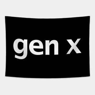 Gen X Minimal Typography Tapestry