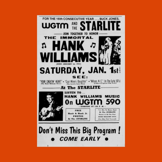 Hank Poster Starlite Drive In by greenporker