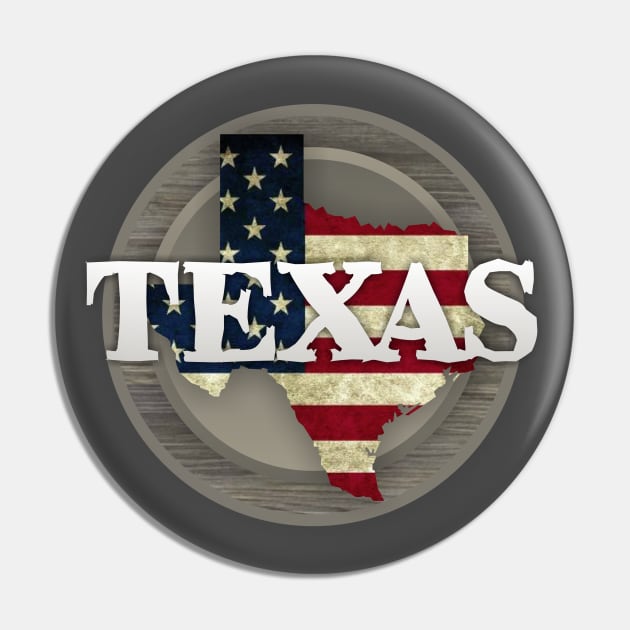 Texas Flag Pin by Dale Preston Design