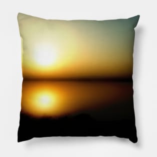 Abstract Sunset Pillow