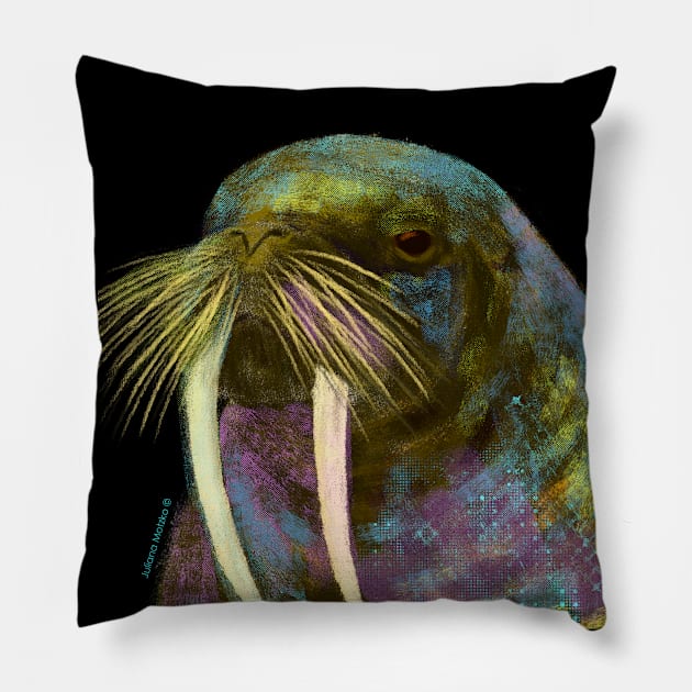 Walrus Pillow by julianamotzko