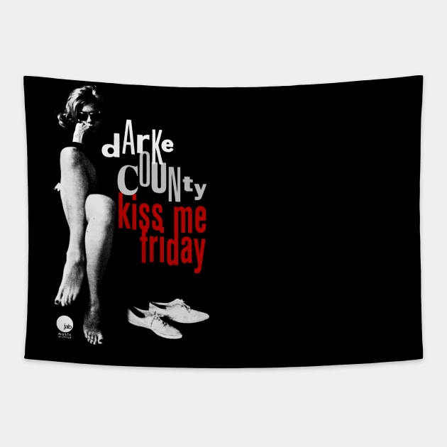 Darke County Kiss Me Friday Tapestry by JAB Music Archive