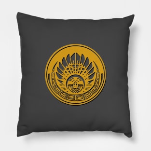 Crop Circle 6 in Gold Pillow