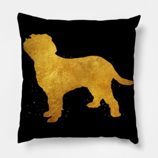 Italian Spinone dog golden art Pillow