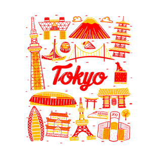 Tokyo Cityscape Landmark T-Shirt