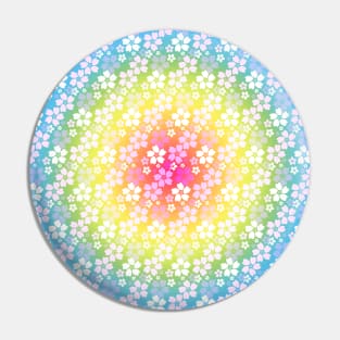 Bloom Field Rainbow Pin