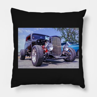 1932 Three Window Coupe Hot Rod Pillow