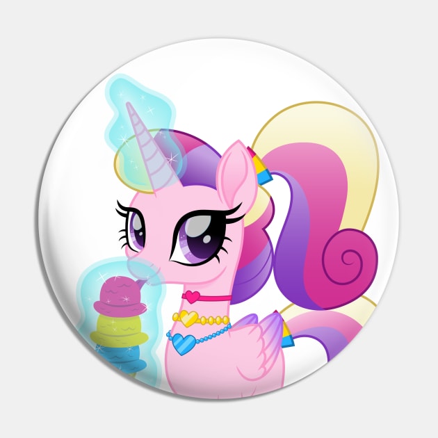 Pan Pride Princess Cadance Pin by CloudyGlow