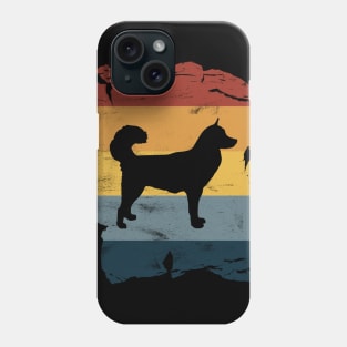 Malamute Distressed Vintage Retro Silhouette Phone Case