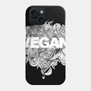 Vegan doodle Phone Case