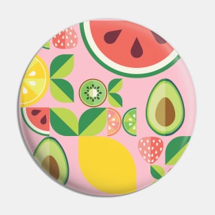 Fruits and leaves pattern Pin