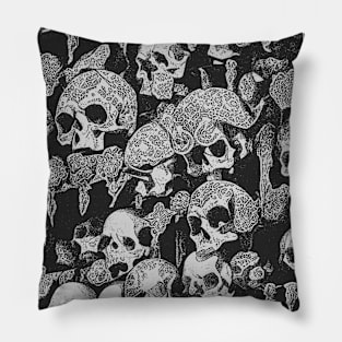 Skulls Pattern Pillow