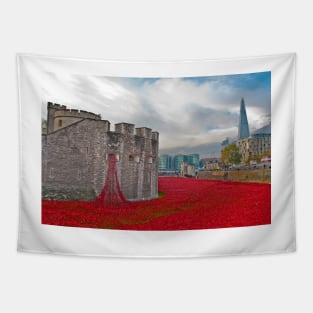 Tower of London Red Poppy Tapestry