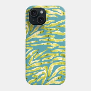 psychedelic zebra Phone Case