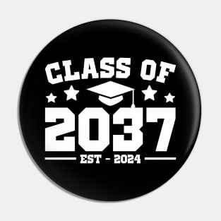 Class Of 2037 2024 Grow With Me Kindergarten Kids Boys Girls Pin