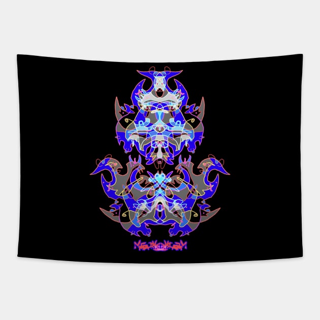 MetaRagz color19 psychedelic Tapestry by MetaRagz