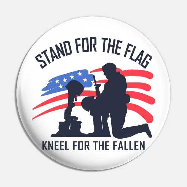 Stand For The Flag Pin by Etopix
