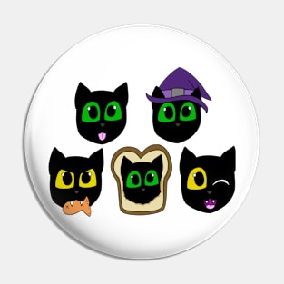 Black Cats Pin