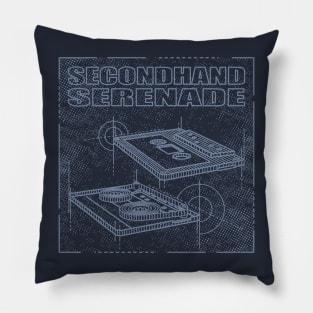 Secondhand Serenade Technical Drawing Pillow