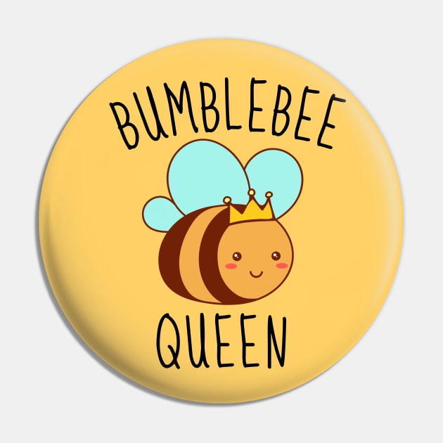Bumblebee Queen Cute Pin by DesignArchitect