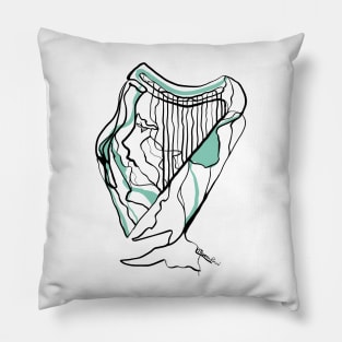 Single Line - Harpist Pillow