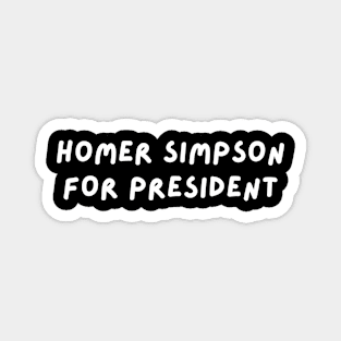 Homer Simpson for President Magnet