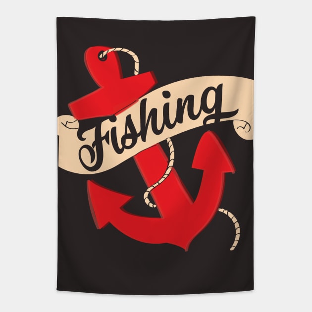 Love Fishing Tapestry by nickemporium1