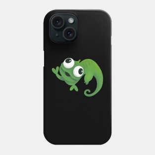 Crazy chameleon Phone Case