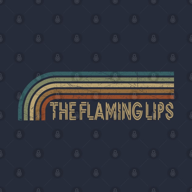 The Flaming Lips Retro Stripes by paintallday