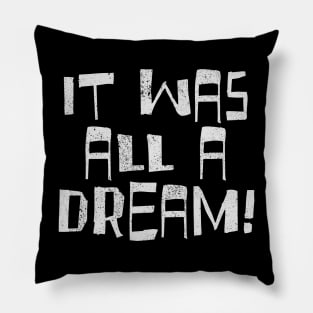 IT WAS ALL A DREAM Pillow