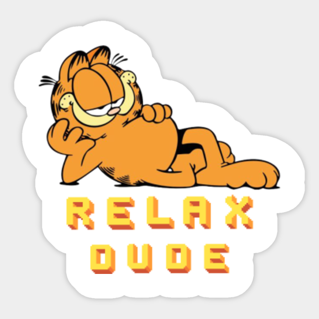 Relax cat - Funny Cats - Sticker