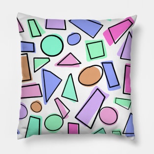 colorful abstract geometric pattern Pillow