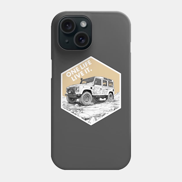 Defender - One life live it Phone Case by Lafta Design