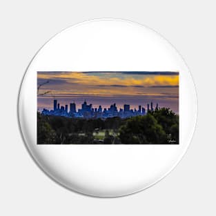 Melbourne Sunset from Yarra Boulevard Pin