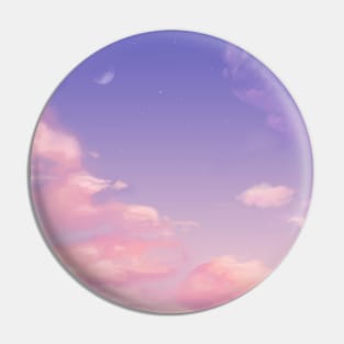 Sky Purple Aesthetic Lofi Pin