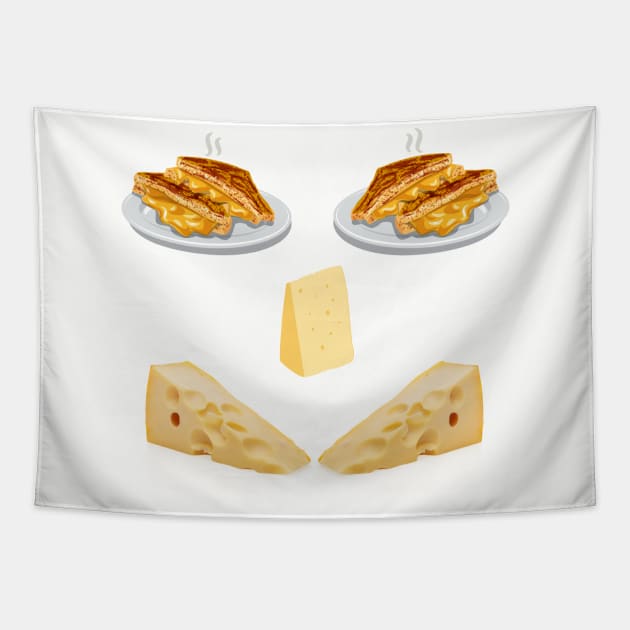 Cheese head Tapestry by Rickido