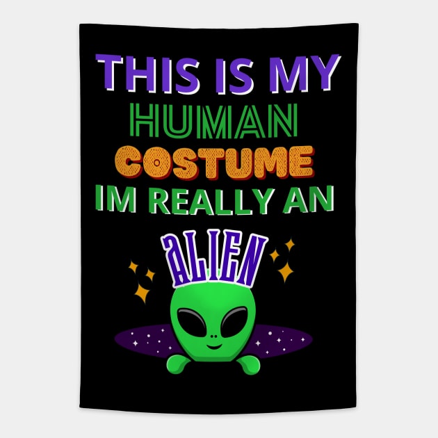 This Is My Human Costume Tapestry by Introvert Home 