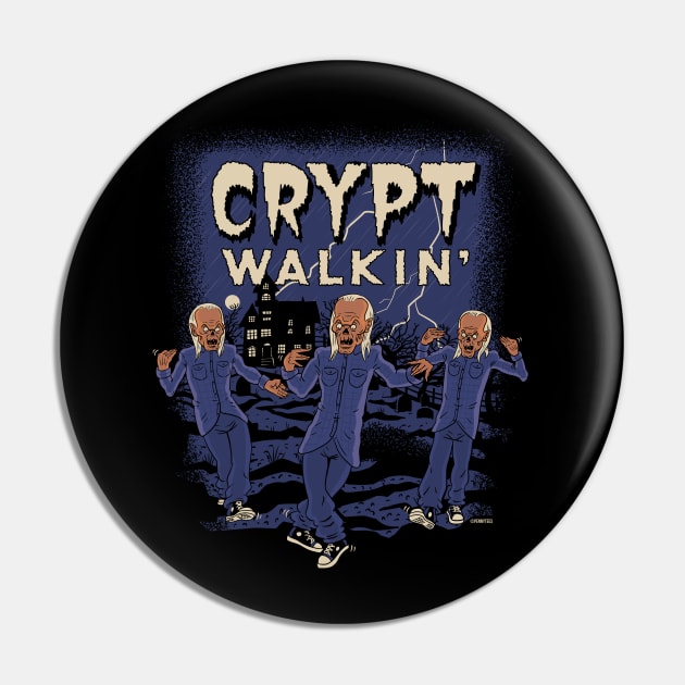 Crypt Walkin' Pin by Peter Katsanis Art