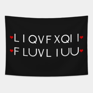 Secret Message I Love You Valentines Day 2018 Tapestry